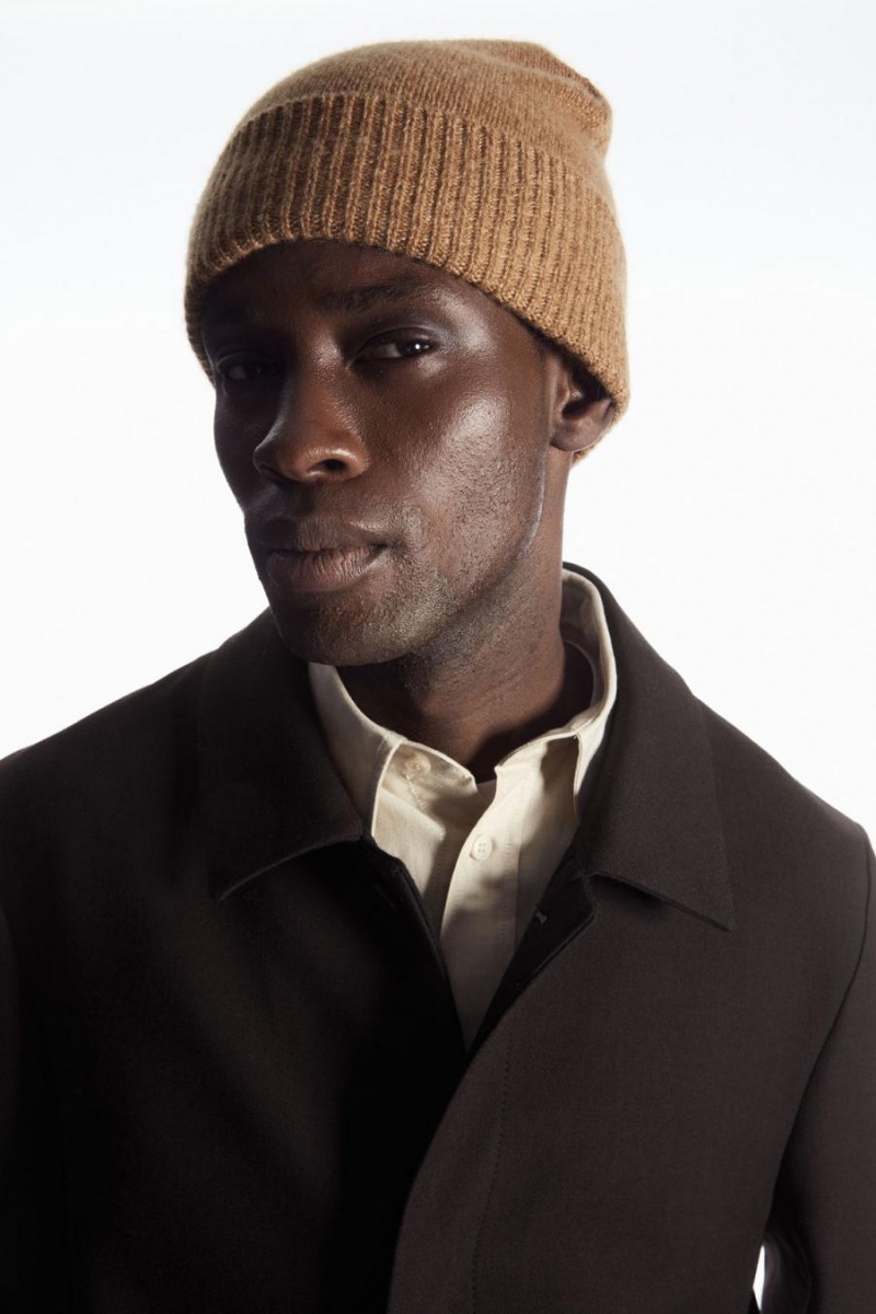 Gorro COS Pure Cashmere Hombre Beige | 95073XPLI