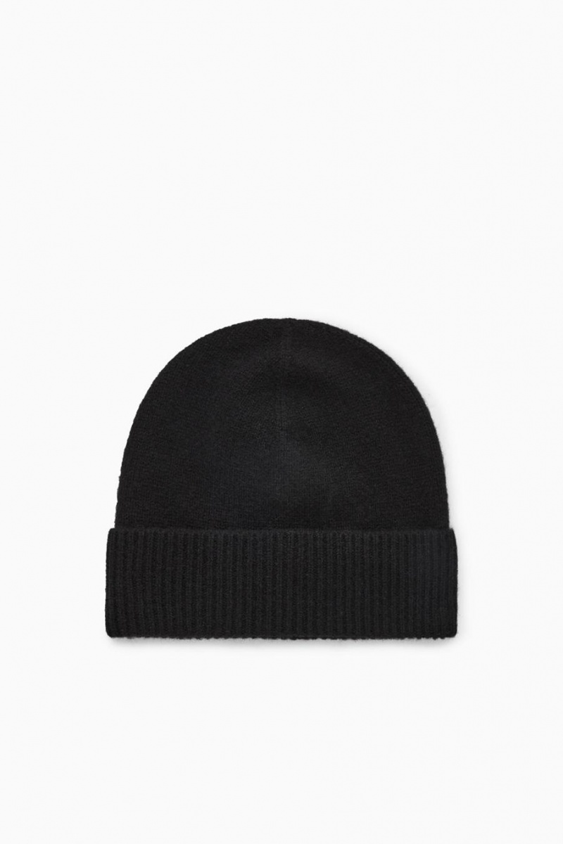 Gorro COS Pure Cashmere Hombre Negros | 34926IMLZ