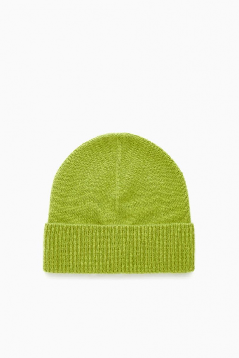 Gorro COS Pure Cashmere Hombre Verdes | 80641DHJV