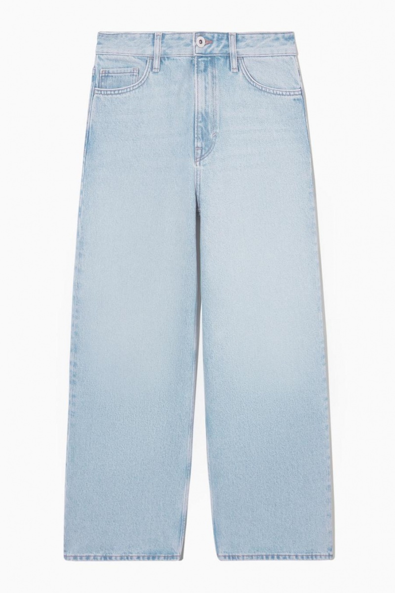 Jeans COS Anchos-leg High-rise Ankle-length Mujer Azules | 08364YKAQ