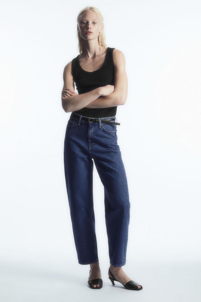 Jeans COS Arch - Tapered Mujer Azules Oscuro | 03581LMFI