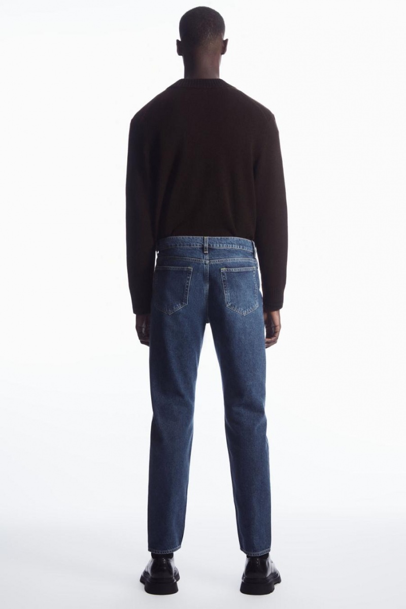 Jeans COS Pillar - Tapered Hombre Azules Oscuro | 04683SIHV