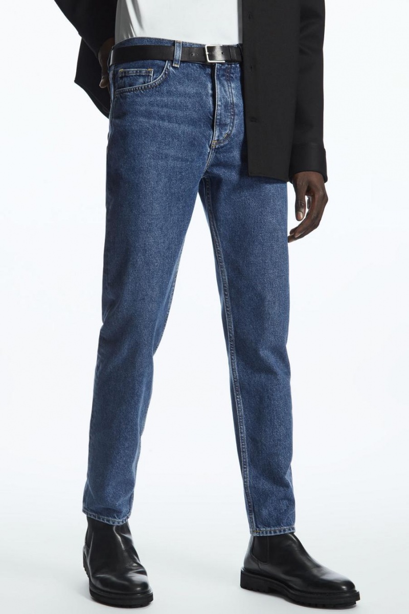 Jeans COS Pillar - Tapered Hombre Azules | 89724XMEN