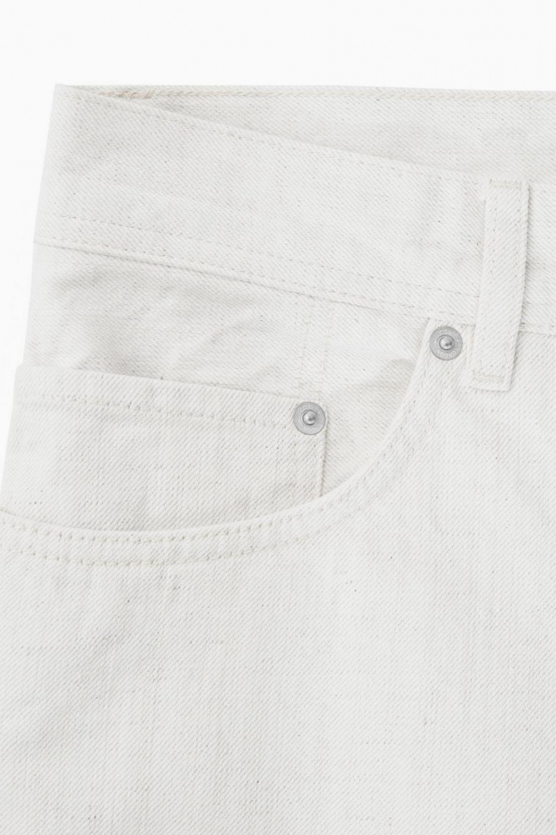 Jeans COS System - Relaxed Directo Hombre Blancos | 18649KBQE