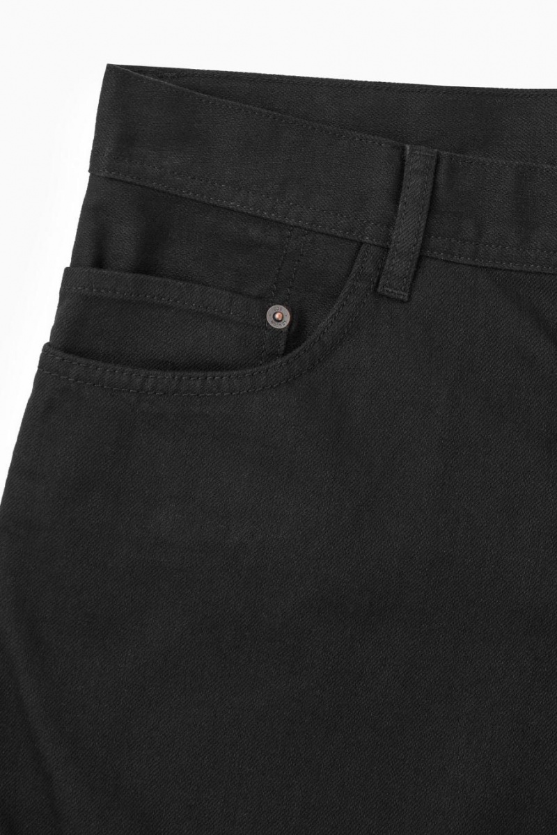 Jeans COS System - Relaxed Directo Hombre Negros | 17536JWBG