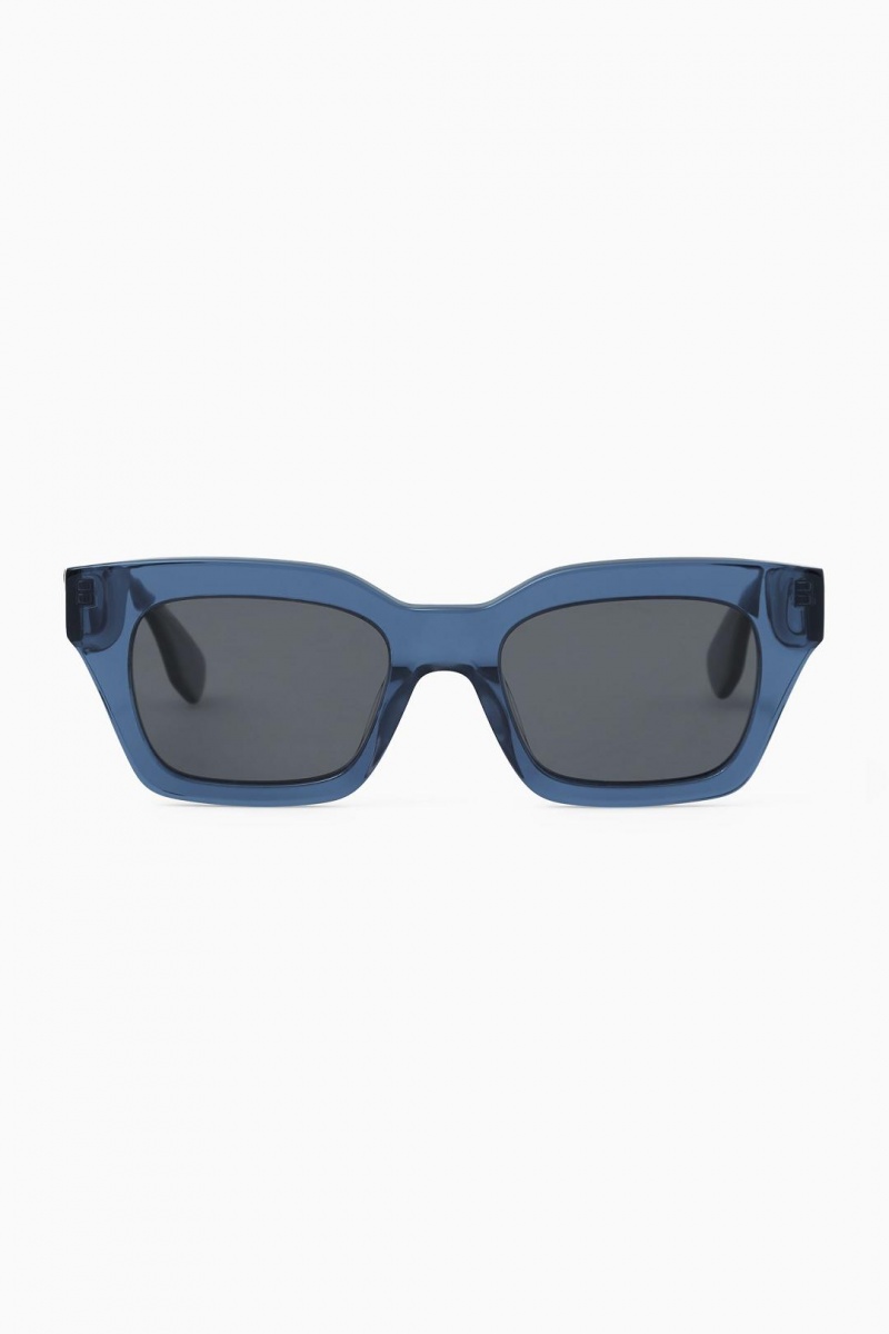 Lentes de Sol COS D-frame Hombre Azules | 82694BLTZ