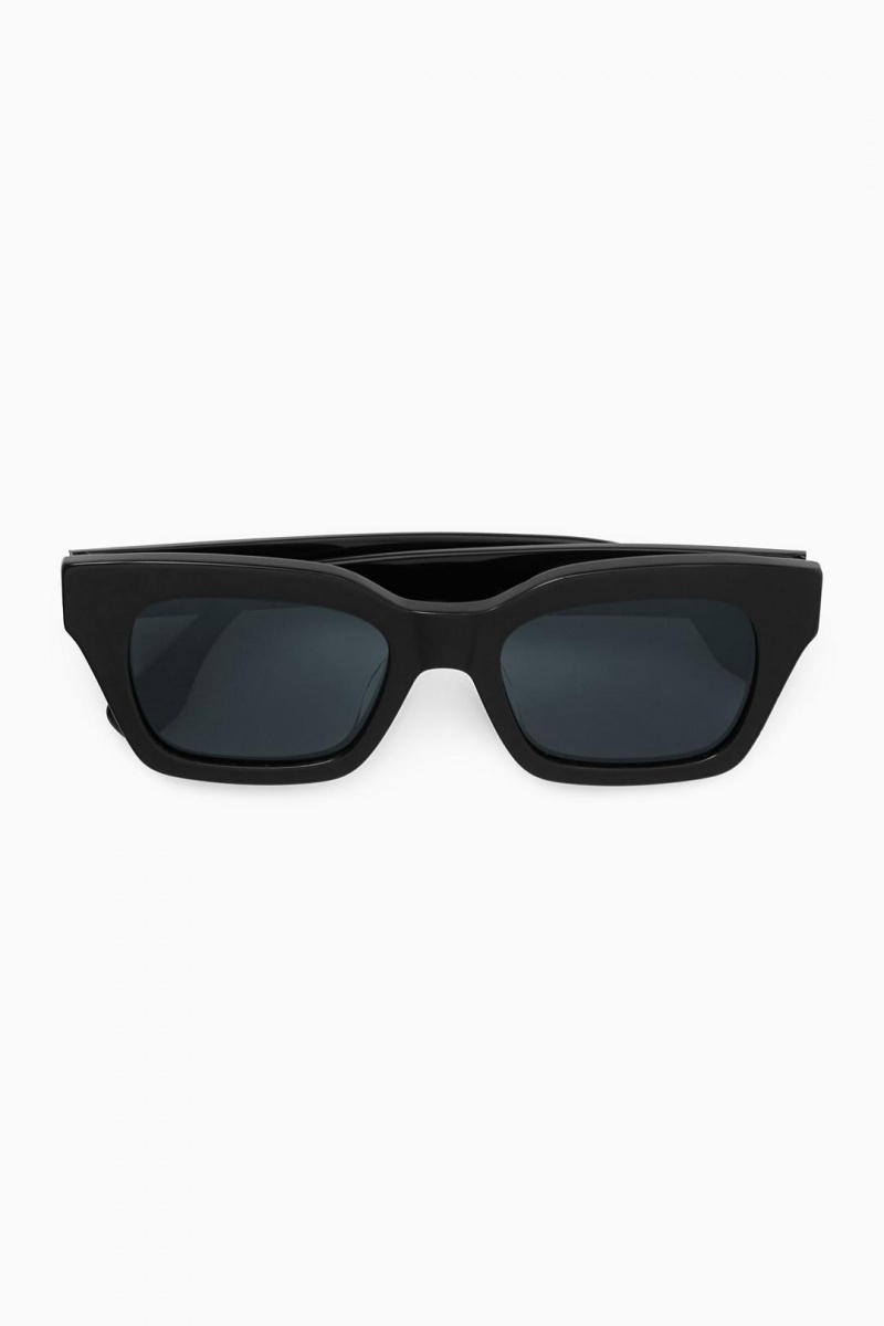 Lentes de Sol COS D-frame Hombre Negros | 06128GHZL