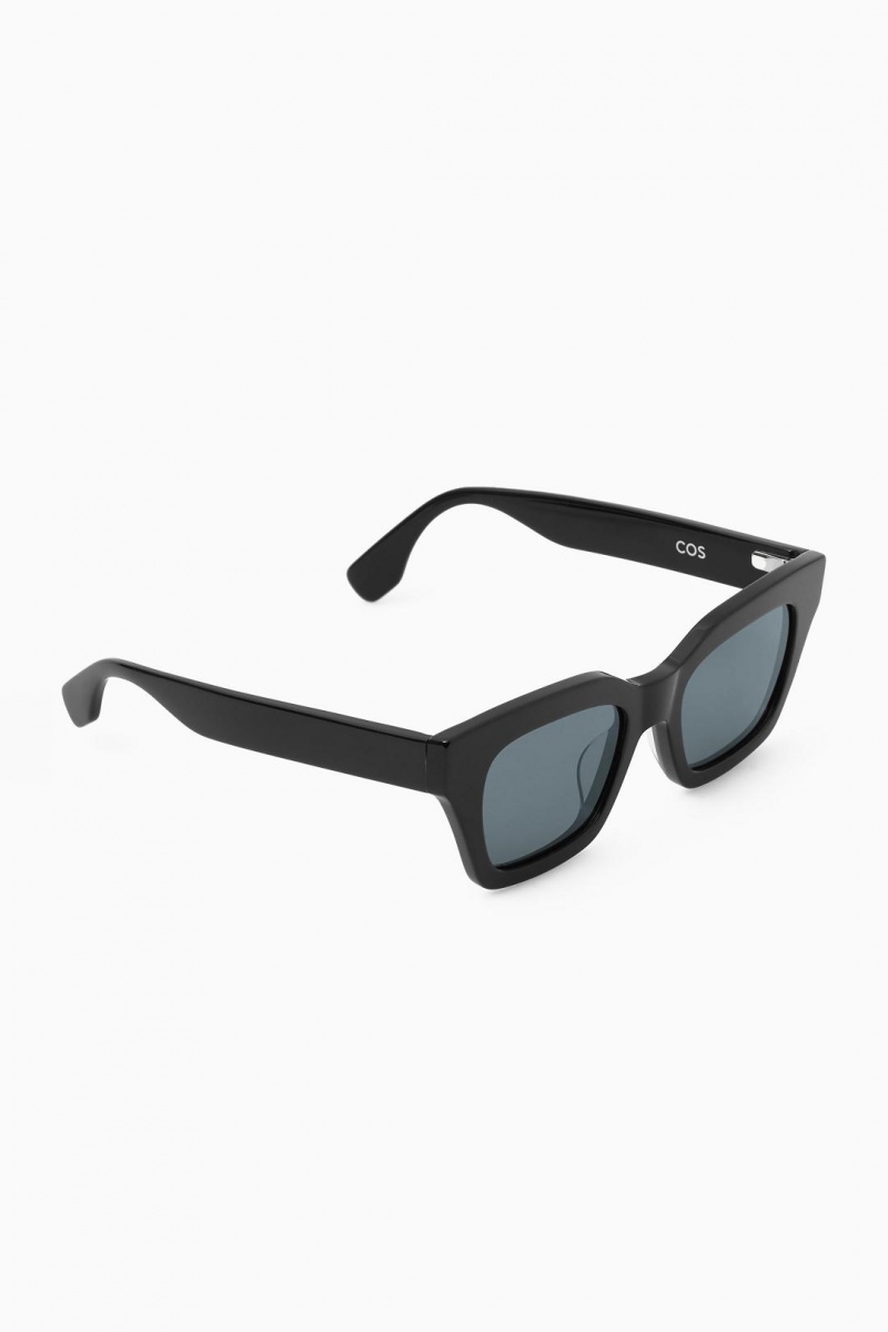 Lentes de Sol COS D-frame Hombre Negros | 06128GHZL