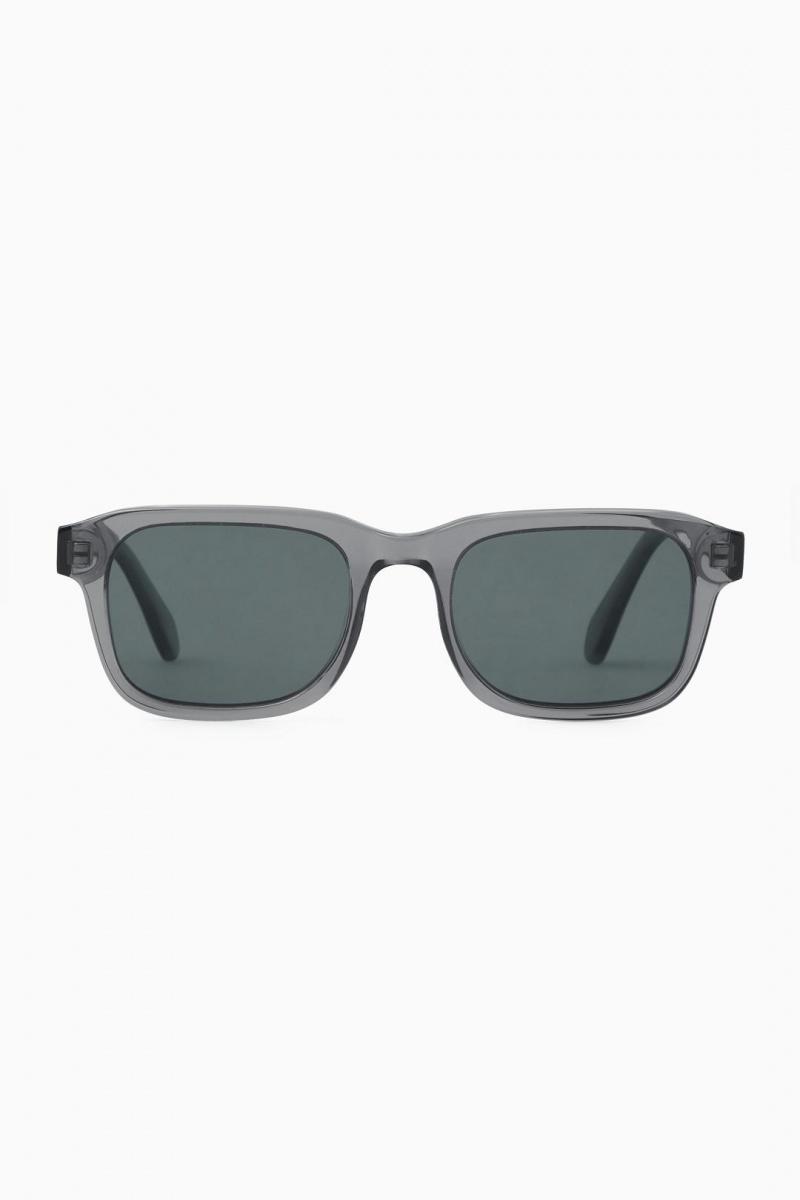 Lentes de Sol COS Square-frame Acetate Hombre Grises | 72096OQBT