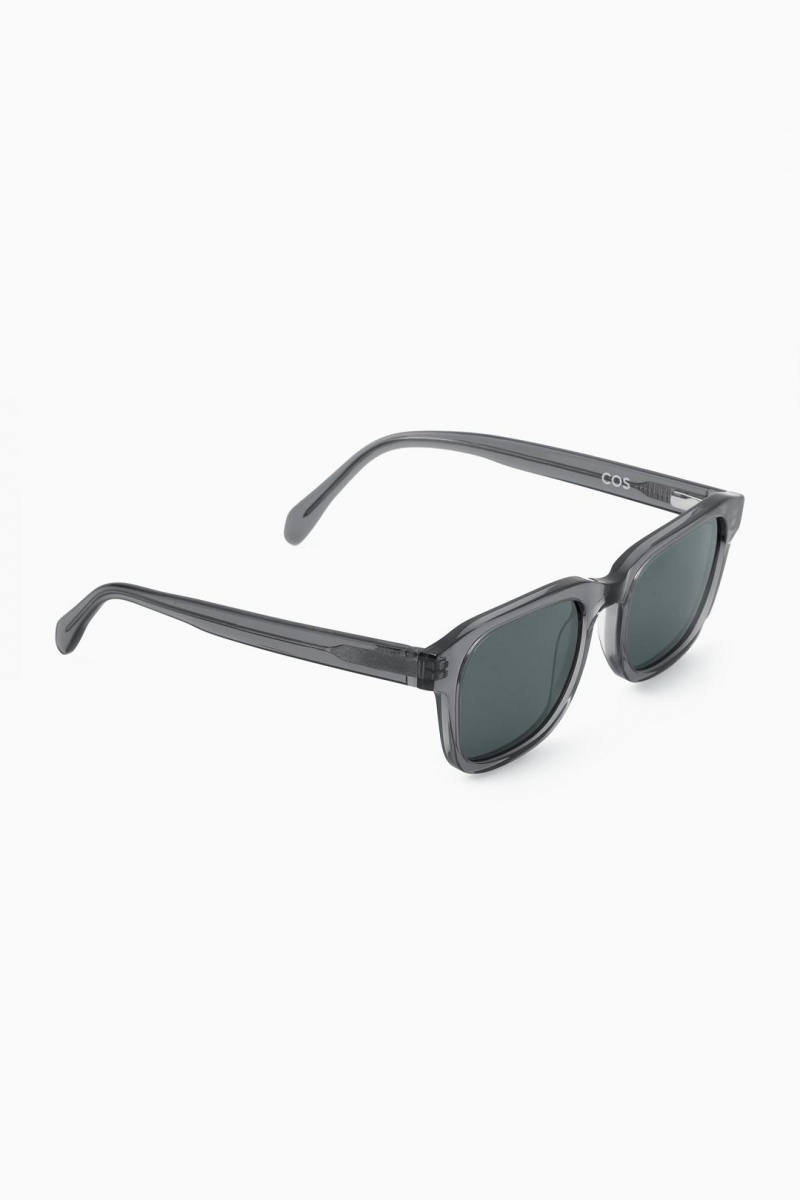 Lentes de Sol COS Square-frame Acetate Hombre Grises | 72096OQBT