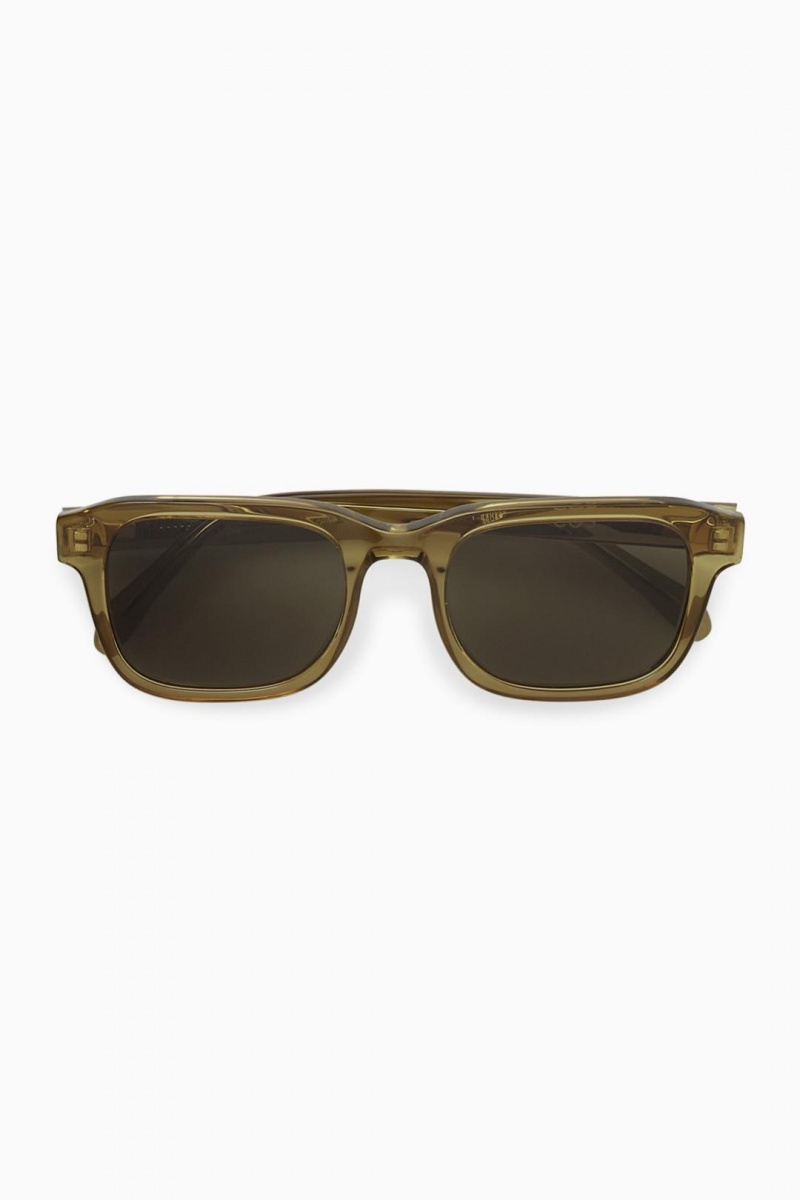 Lentes de Sol COS Square-frame Acetate Hombre Marrom | 24716LKRV