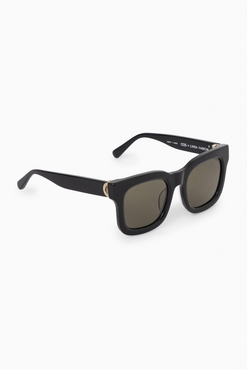 Lentes de Sol COS The Square Acetate Mujer Negros | 91425WNJD