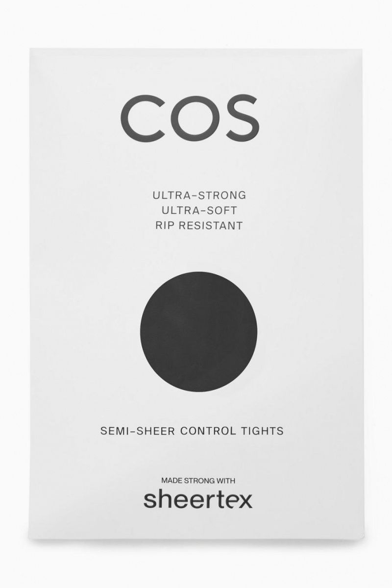 Mallas COS Sheertex Semi-sheer Control Mujer Negros | 81024LJFI