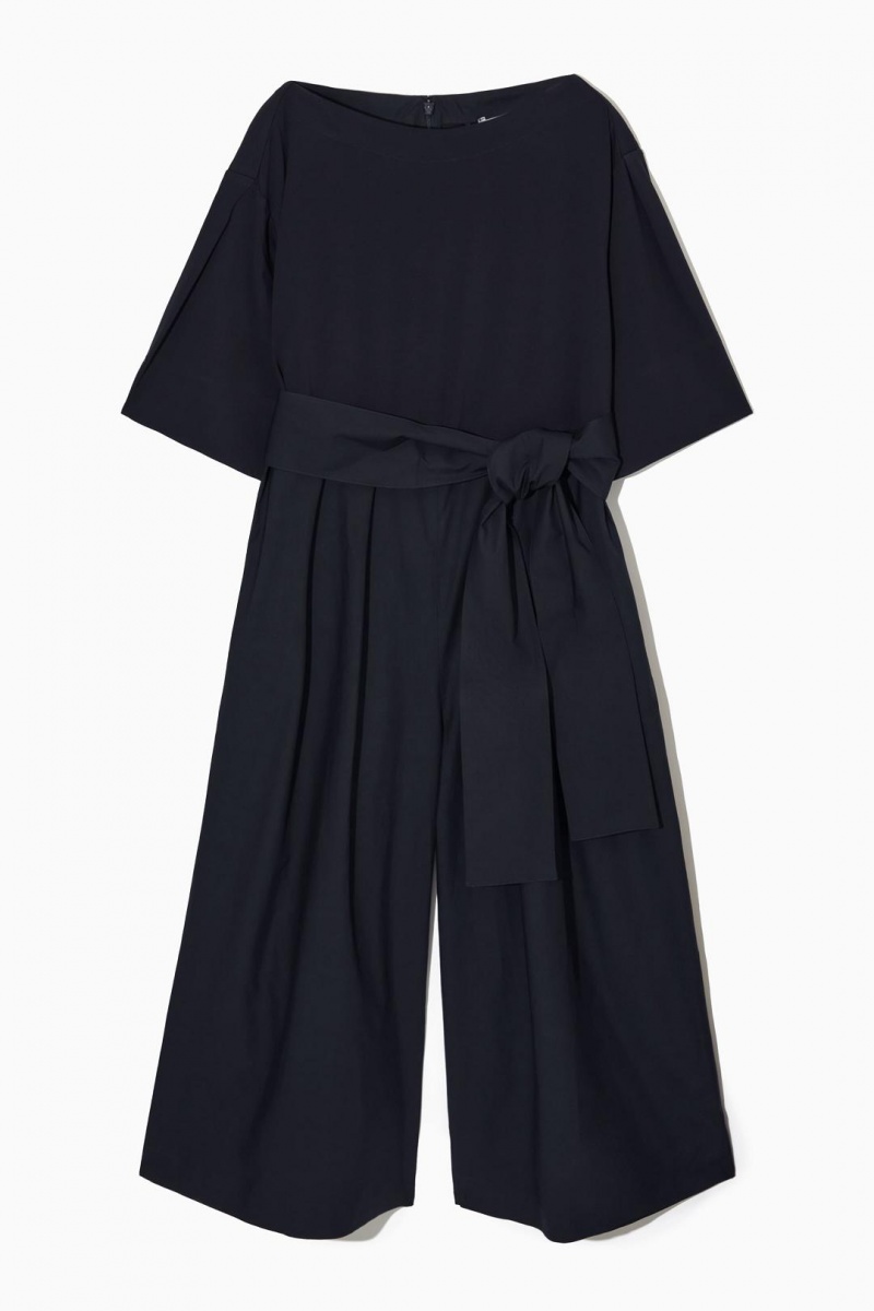 Mono COS Belted Anchos-leg Mujer Azul Marino | 35402IQBO