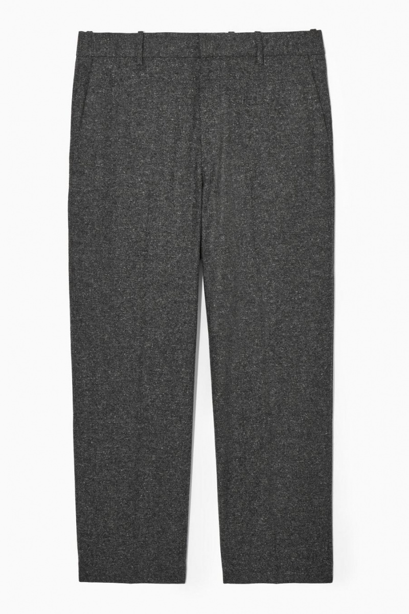 Pantalones COS Brushed-wool - Directo Hombre Grises | 27358TGKP