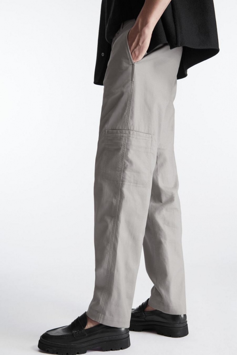 Pantalones COS Directo-leg Utility Hombre Grises | 75013XQCH