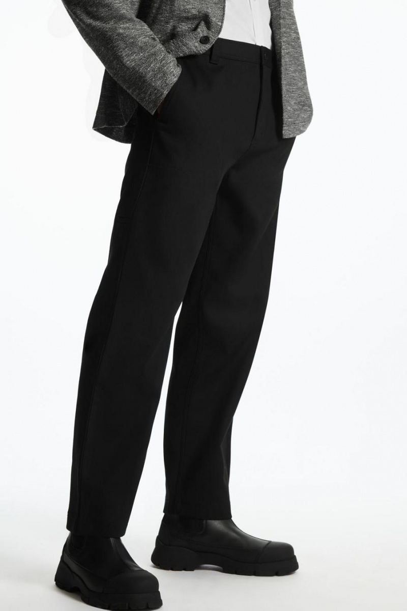 Pantalones COS Directo-leg Utility Hombre Negros | 32647OWXU