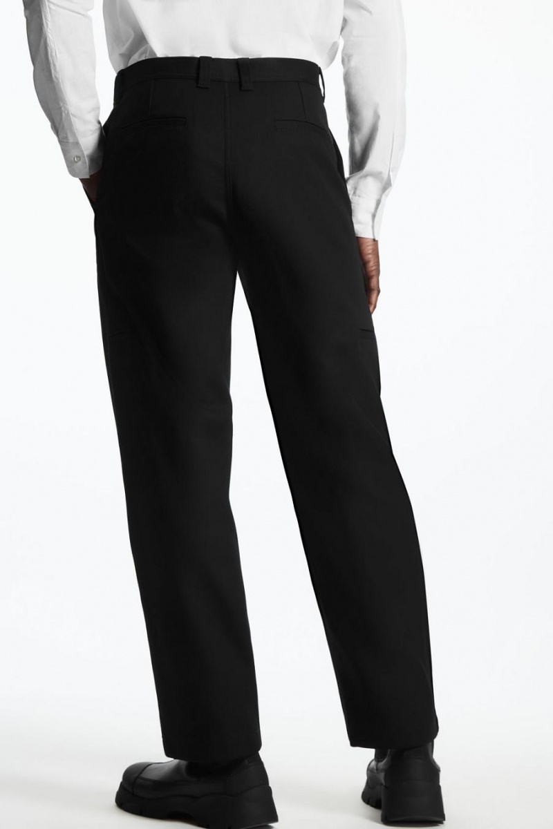 Pantalones COS Directo-leg Utility Hombre Negros | 32647OWXU