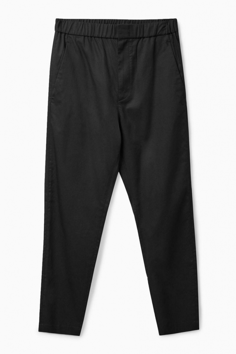 Pantalones COS Regular-fit Tapered Hombre Negros | 07496KTVS