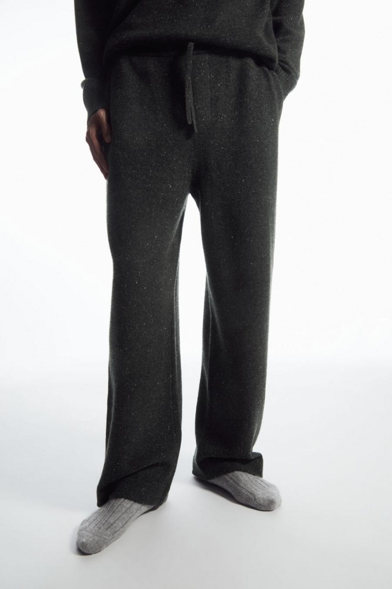 Pantalones COS Relaxed Cashmere Hombre Grises Oscuro | 97683GDYN