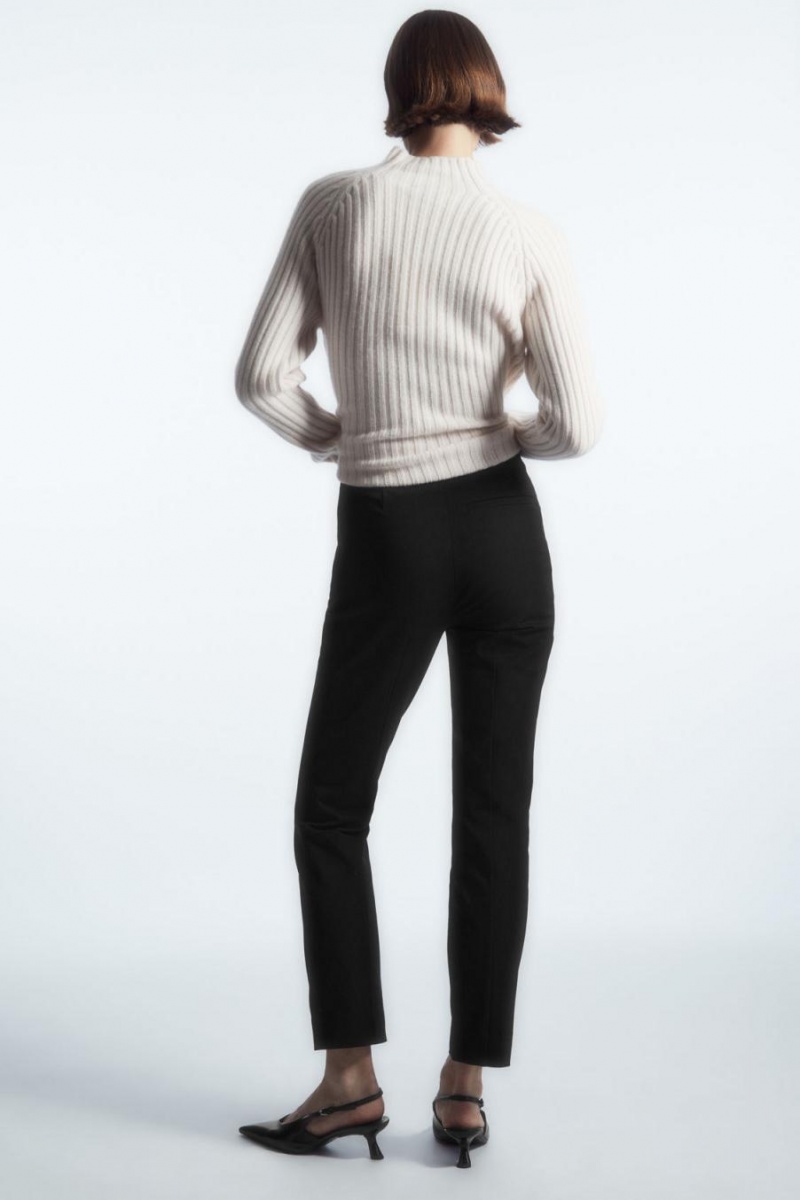 Pantalones COS Slim-fit Tailored Mujer Negros | 78460ILZM