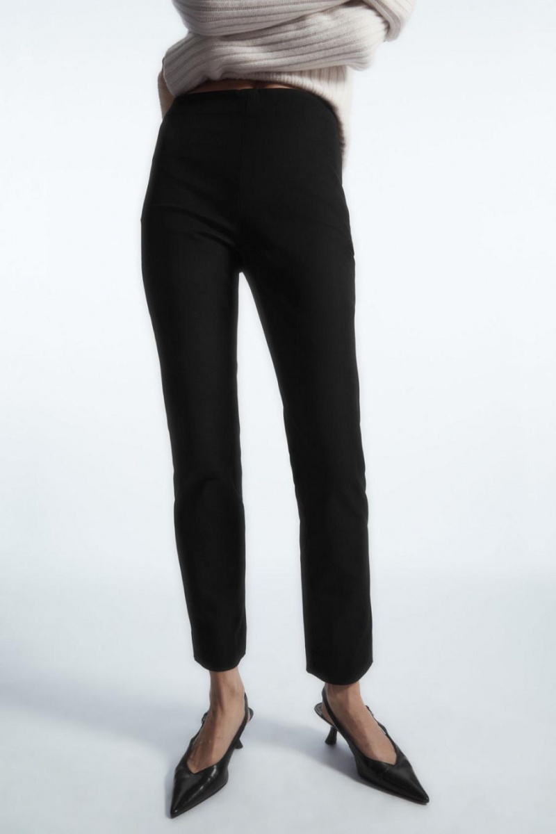 Pantalones COS Slim-fit Tailored Mujer Negros | 78460ILZM