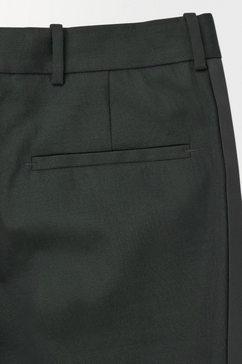 Pantalones COS The Lana Tuxedo Hombre Verdes Oscuro | 31574XTIC