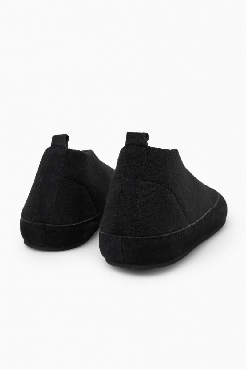 Pantuflas COS Teddy-lined De Punto Hombre Negros | 82051ETUD