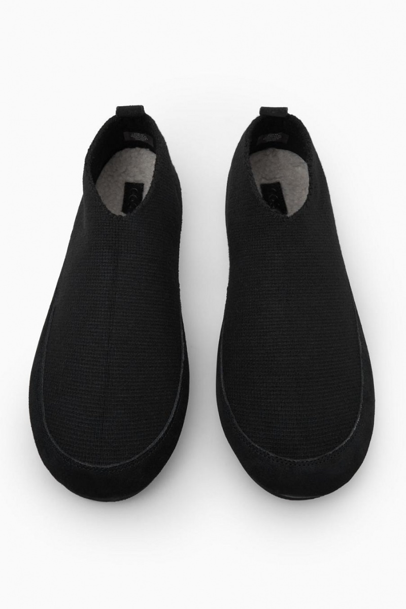 Pantuflas COS Teddy-lined De Punto Hombre Negros | 82051ETUD