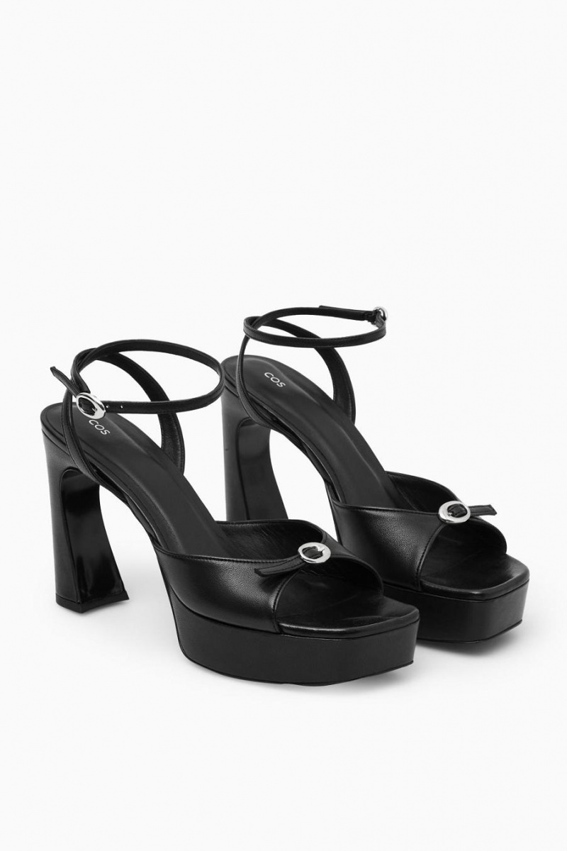 Sandalias COS Buckled Plataforma Mujer Negros | 20549DIKZ