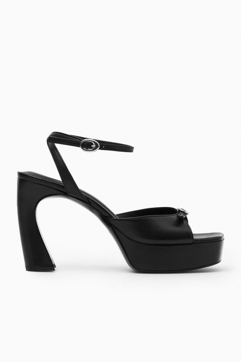 Sandalias COS Buckled Plataforma Mujer Negros | 20549DIKZ