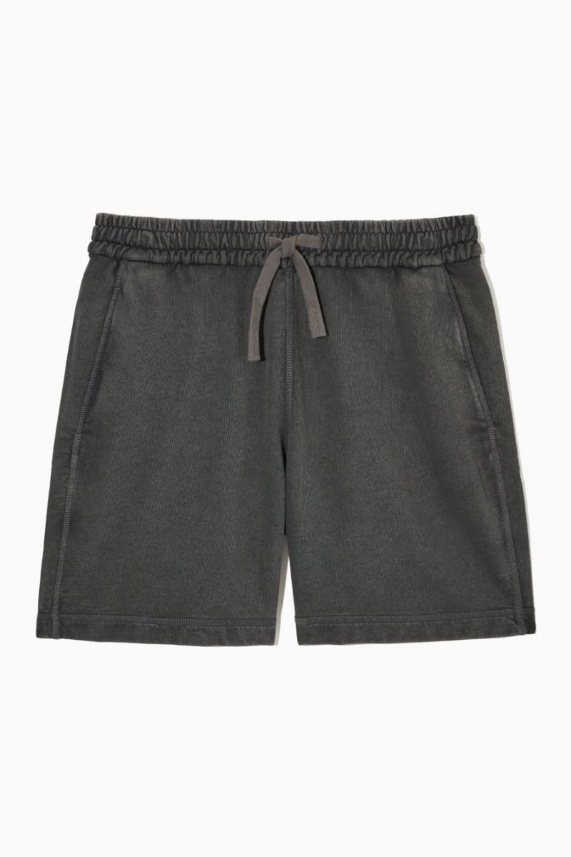 Short COS Jersey Drawstring Hombre Negros | 04615TWGD