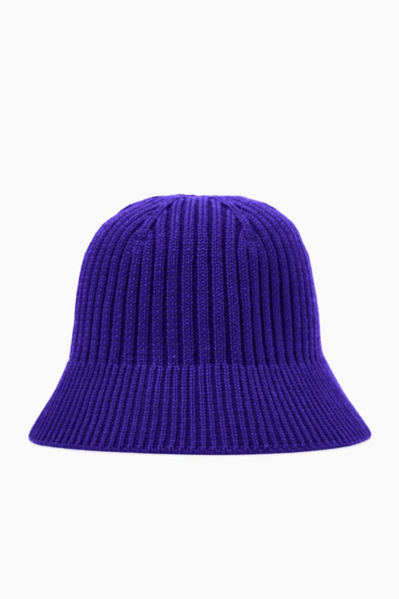 Sombrero COS Acanalado Merino Lana Bucket Mujer Azules | 50428GDJV