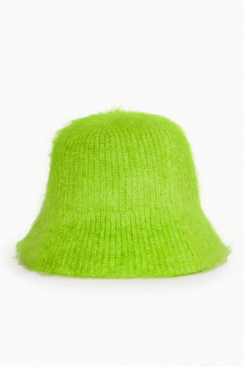 Sombrero COS Textured De Punto Bucket Mujer Verdes | 30719RJFM