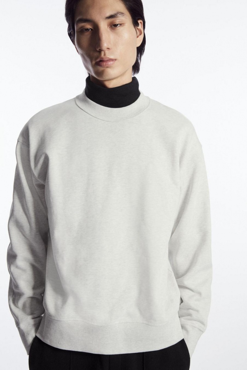 Sudadera COS Mock-neck Hombre Grises | 24036PMBK