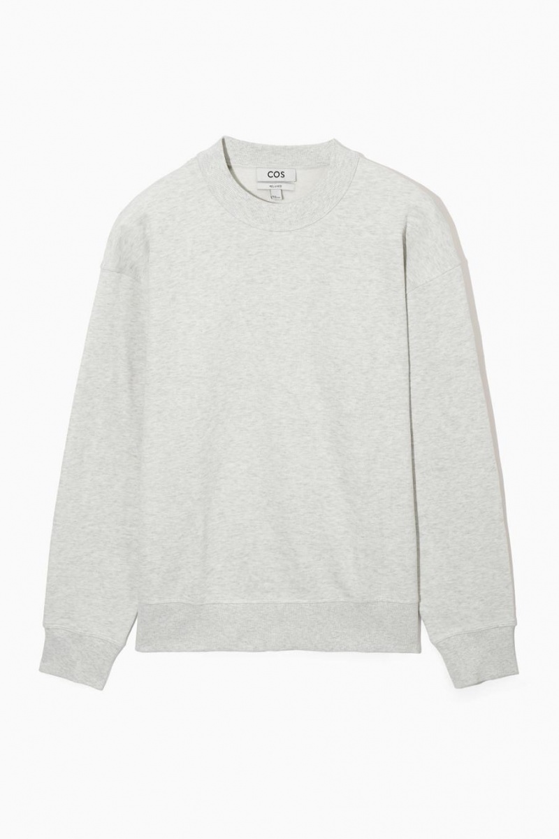 Sudadera COS Mock-neck Hombre Grises | 24036PMBK