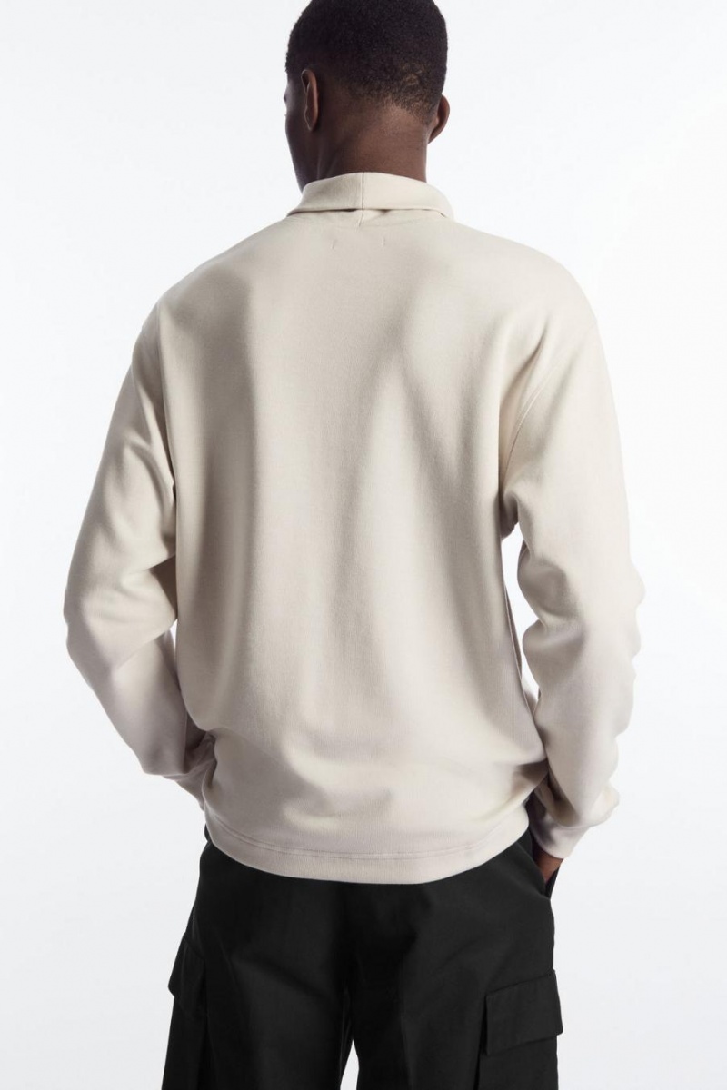 Sudadera COS Turtleneck Hombre Beige Claro | 21703KICZ