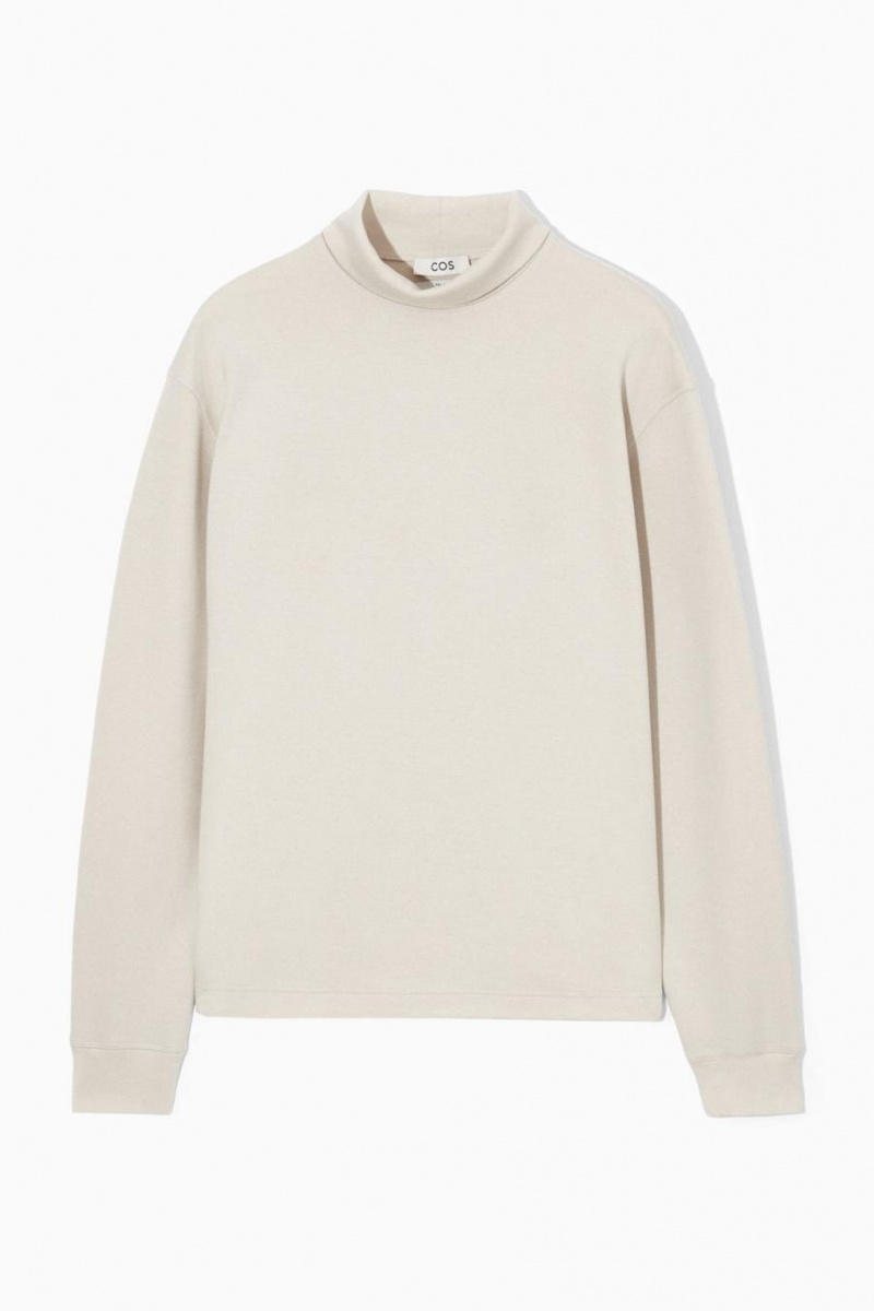 Sudadera COS Turtleneck Hombre Beige Claro | 21703KICZ