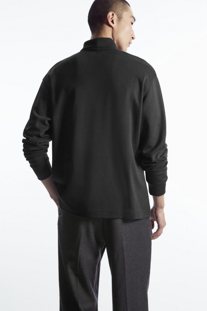 Sudadera COS Turtleneck Hombre Negros | 52483AGSC