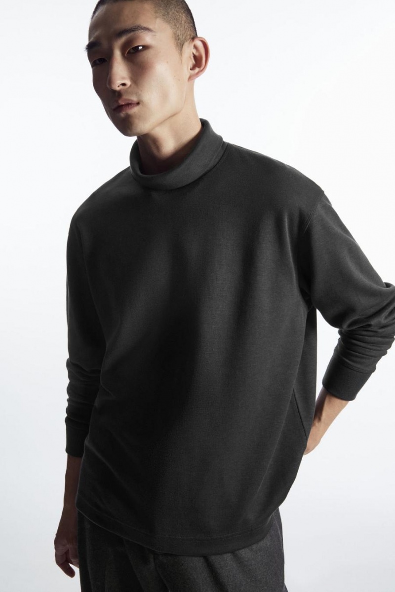 Sudadera COS Turtleneck Hombre Negros | 52483AGSC