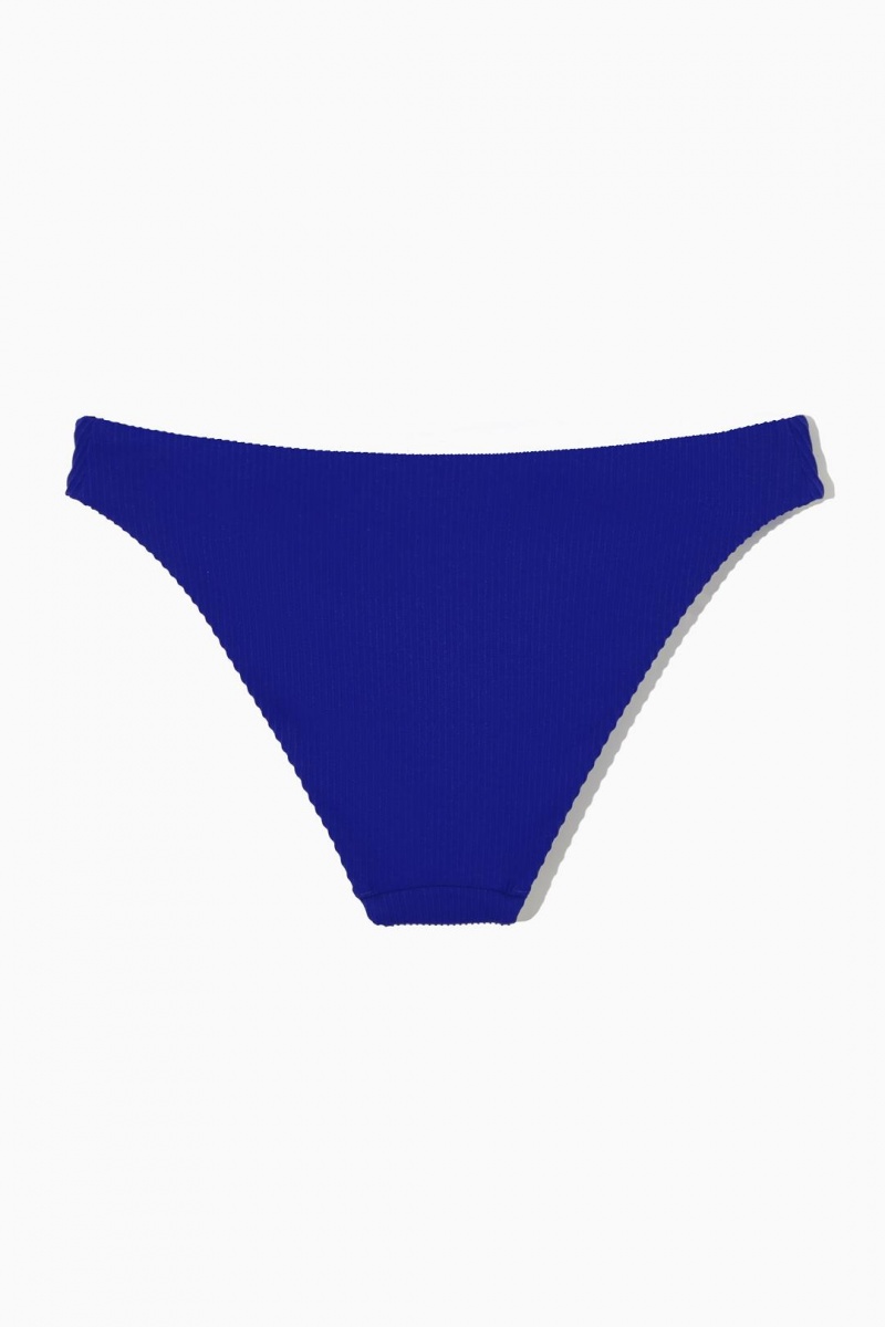 Trajes De Baño COS Classic Acanalado Bikini Briefs Mujer Azules Claro | 85201XIOC