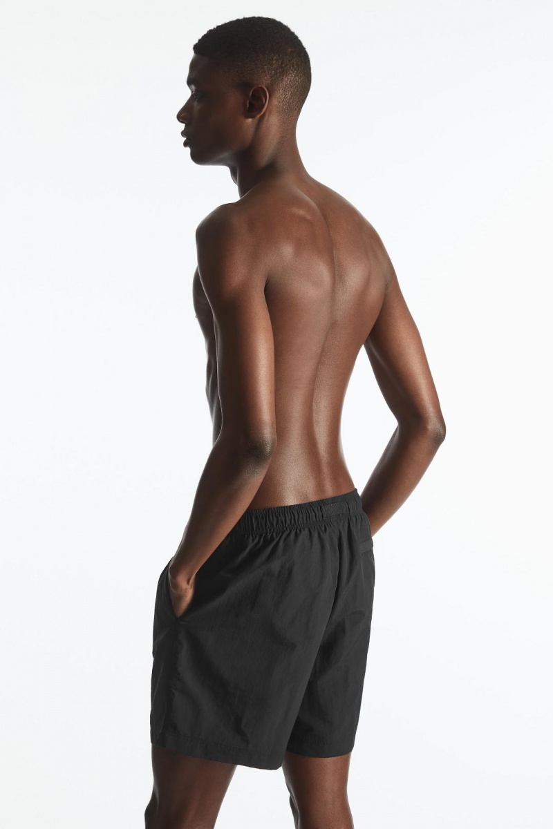 Trajes De Baño COS Nylon Drawstring Shorts Hombre Negros | 28469HVYO