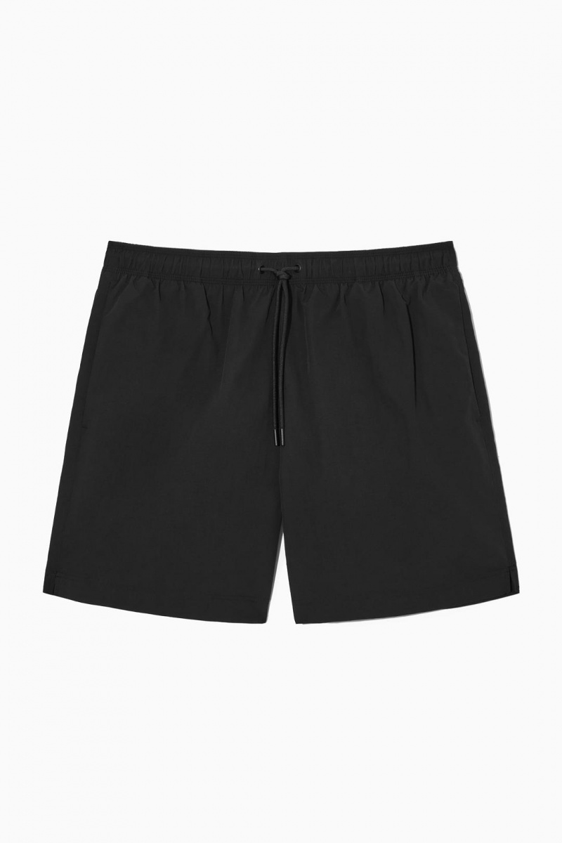 Trajes De Baño COS Nylon Drawstring Shorts Hombre Negros | 28469HVYO