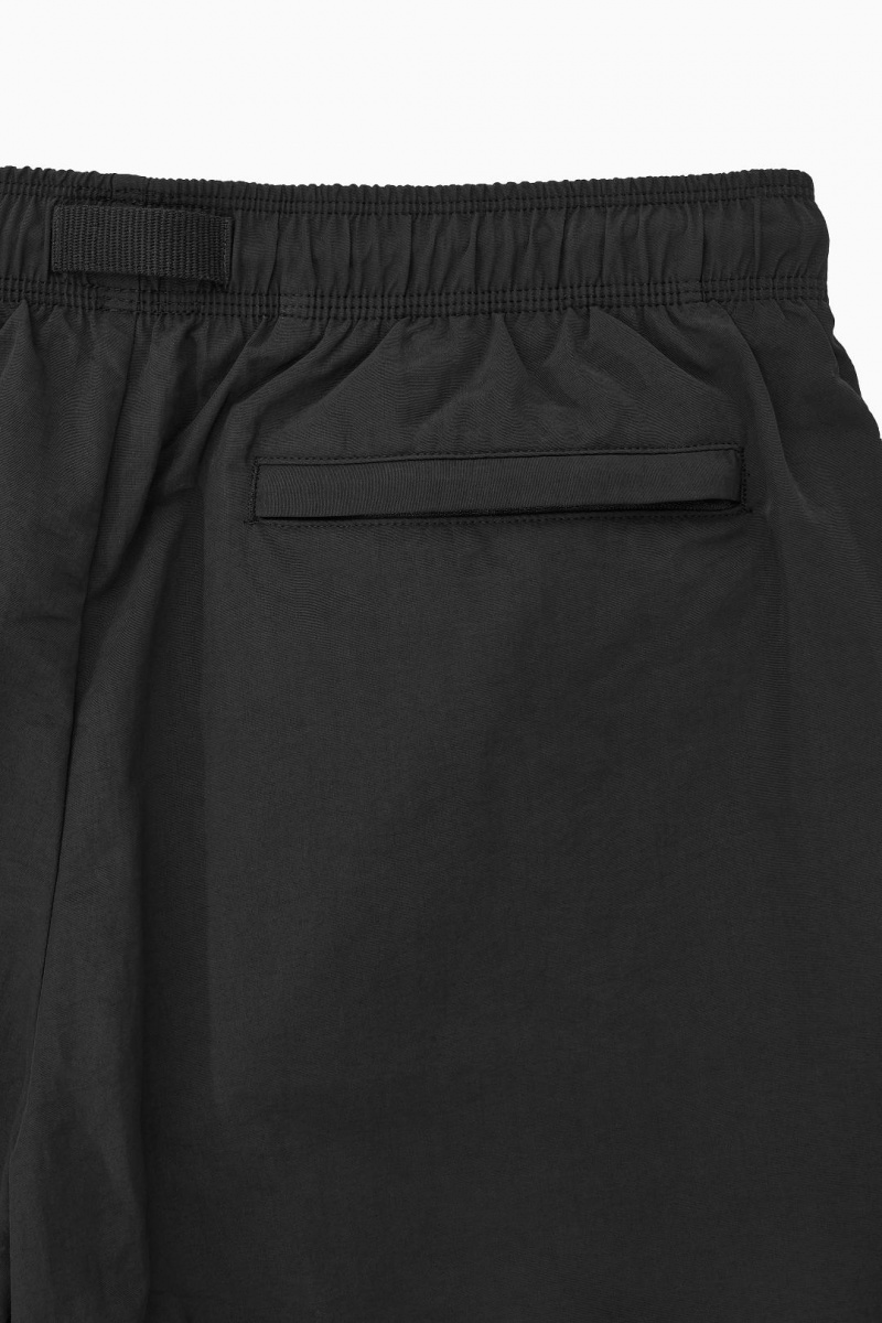 Trajes De Baño COS Nylon Drawstring Shorts Hombre Negros | 28469HVYO