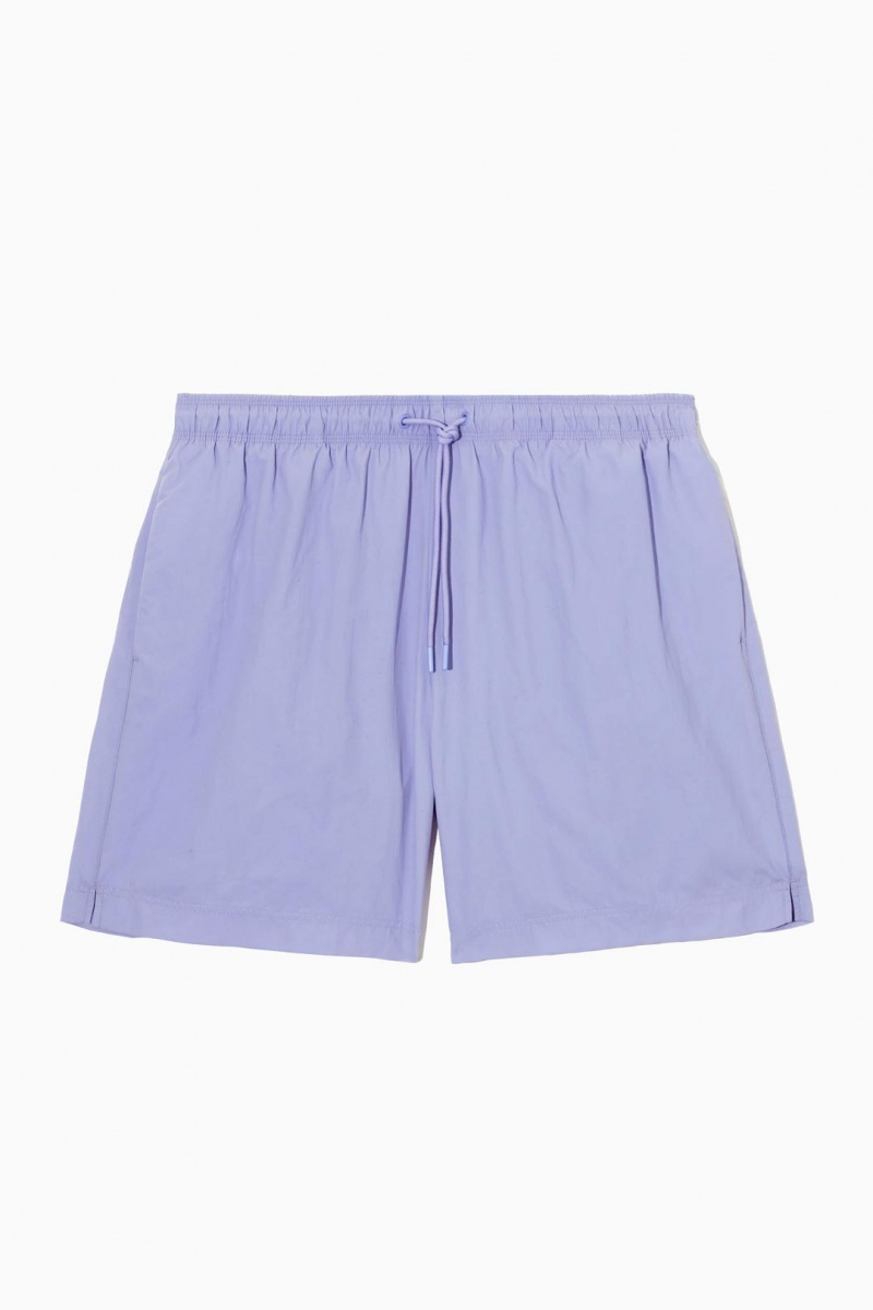 Trajes De Baño COS Nylon Drawstring Shorts Hombre Morados Claro | 36798DHSU