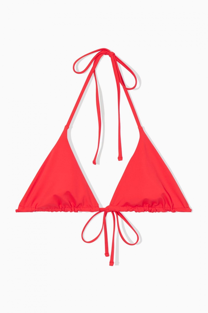 Trajes De Baño COS Triangle Bikini Top Mujer Rojos | 42875QZGX