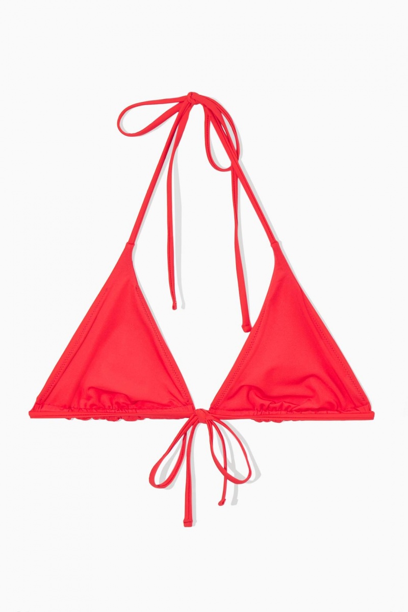 Trajes De Baño COS Triangle Bikini Top Mujer Rojos | 42875QZGX