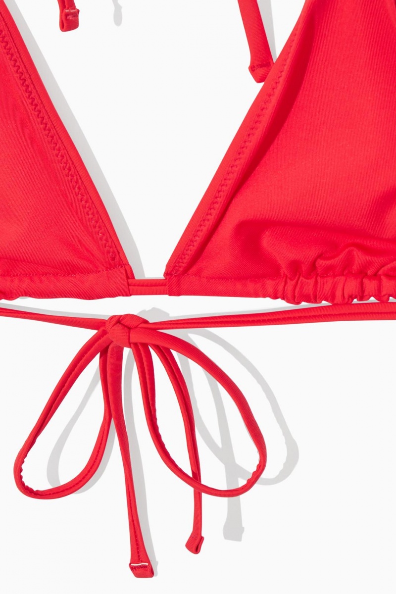 Trajes De Baño COS Triangle Bikini Top Mujer Rojos | 42875QZGX