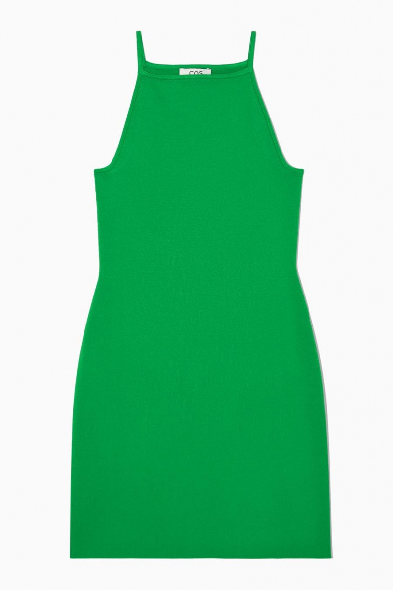 Vestido COS De Punto Bodycon Mini Mujer Verdes | 97203NZER