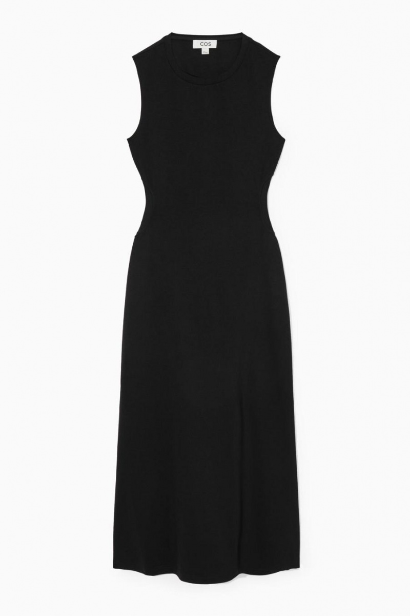 Vestido COS Sin Manga Cutout Maxi Mujer Negros | 65749FDJK